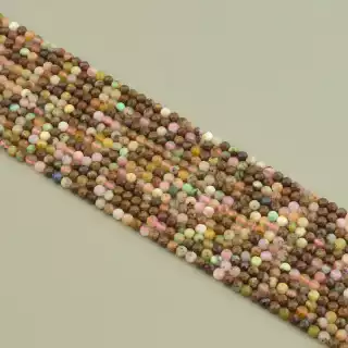 Намистини Самоцвіти 39 см. 3,3мм. на нитці (натуральне каміння, без застібки)