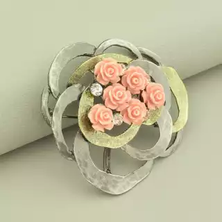 Брошка троянди Полімерна глина