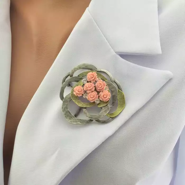 🏷️️ Брошка троянди Полімерна глина ss_103203