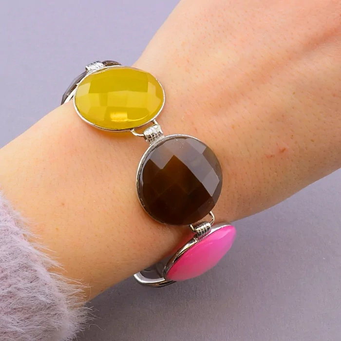 🏷️️ Браслет петля Агат 19 см ss_78921