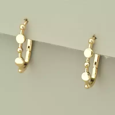 🏷️️ Сережки класичні кільця Xuping (позолота 18к) F-103719