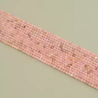 Намистини Морганіт 39 см. 3,5мм. на нитці (натуральне каміння, без застібки)