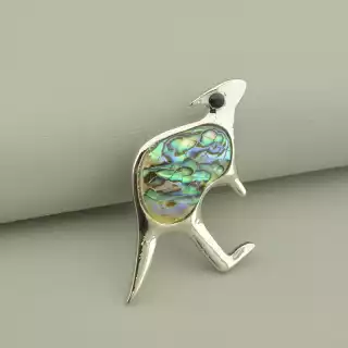 Брошка кенгуру шпилька Галіотіс 60x37 мм.