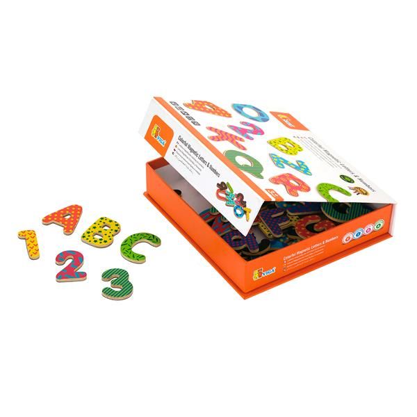 Набір магнітних букв та цифр Viga Toys 77 шт. (59429) 59429 59429