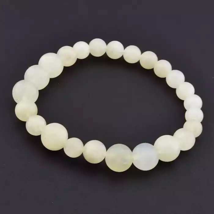 🏷️️ Браслет на резинці Місячний камінь 17 см F-105786