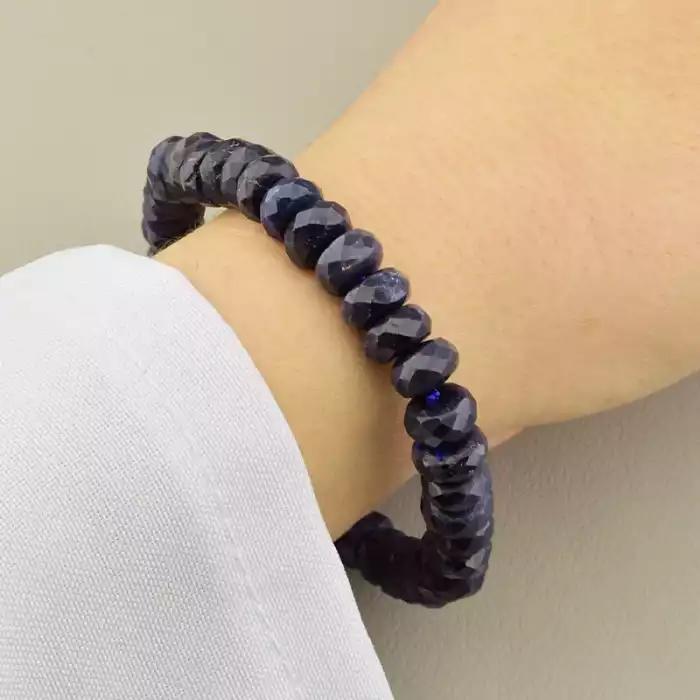 🏷️️ Браслет на резинці Сапфір 19 см ss_106501