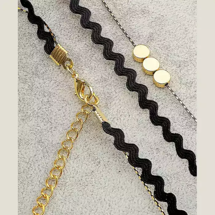 🏷️️ Чокер Fashion тканина 35 см (застібка карабін) ss_51653