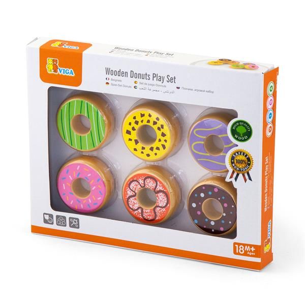 Іграшкові продукти Viga Toys Дерев'яні пончики (51604) 51604 51604