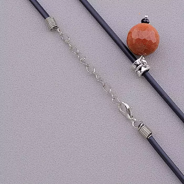 🏷️️ Підвіска Золотий Пісок, Чеський кришталь 45 см ss_84699