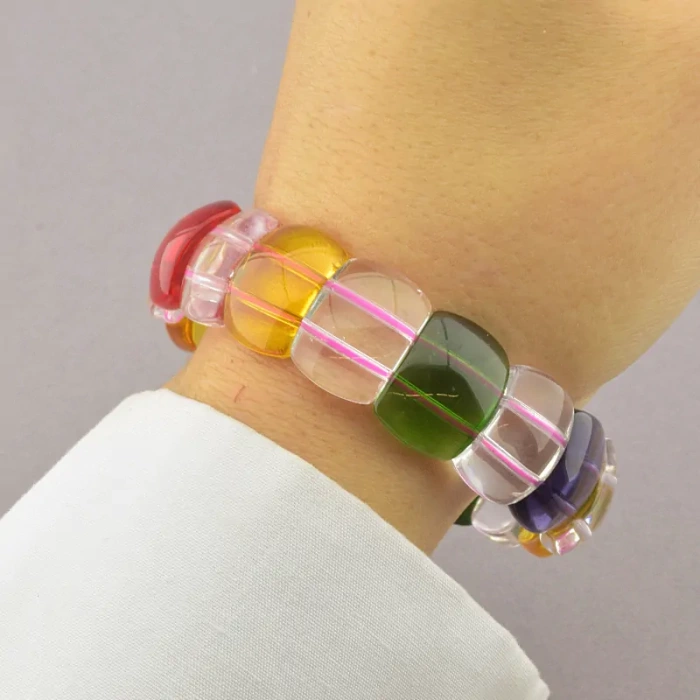 🏷️️ Браслет резинка Сrystal 17 см ss_40242