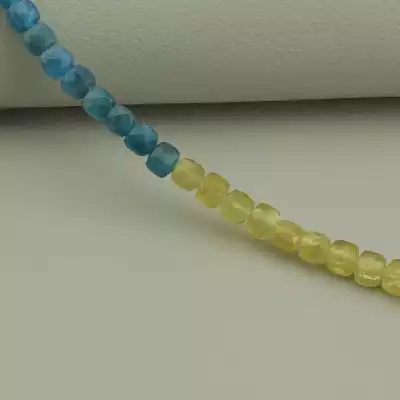 🏷️️ Підвіска Апатит срібло (925 проба) 35 см. F-95282