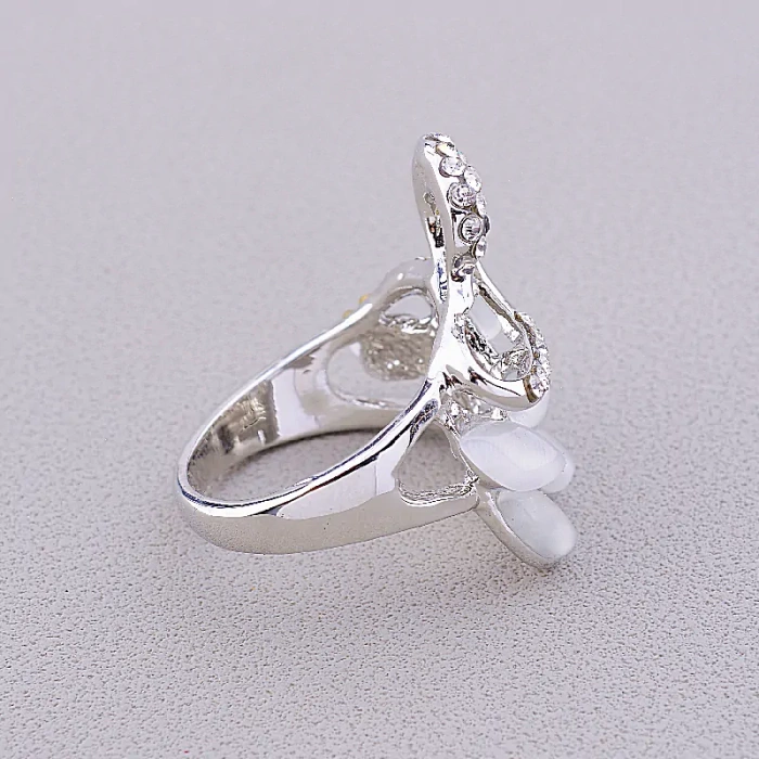 🏷️️ Каблучка лебідь Сrystal ss_42870