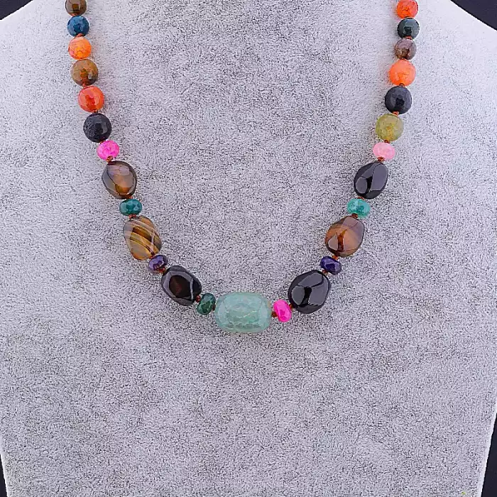 🏷️️ Намисто Агат 55 см ss_78504