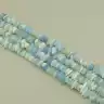 🏷️️ Намистини Аквамарин 40 см. на нитці (натуральне каміння, без застібки) F-103311