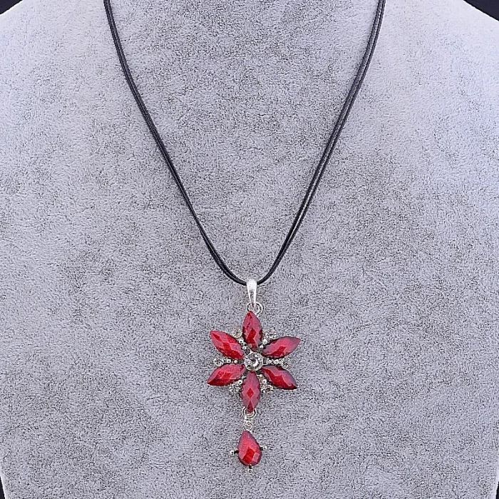 🏷️️ Підвіска квітка Стрази 46 см ss_78922