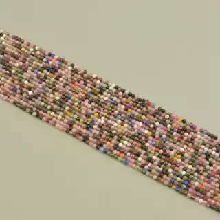 Намистини Самоцвіти 39 см. 2,3 мм. на нитці (натуральне каміння, без застібки)