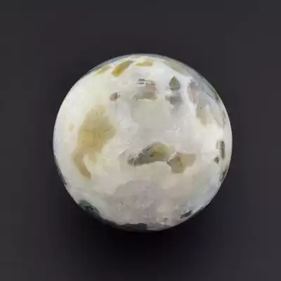 🏷️️ Куля агат (69х69 мм, зелений, сірий, одиничний екземпляр) F-105070