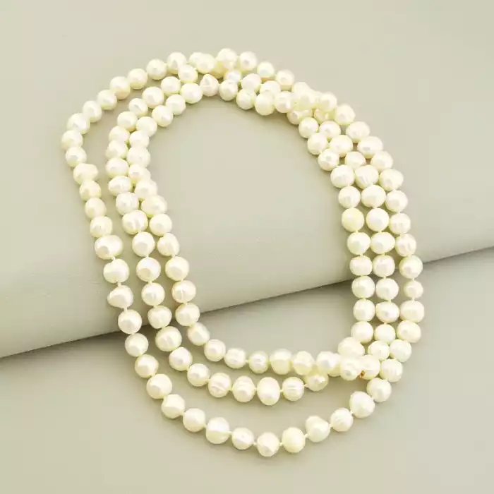 🏷️️ Намисто Перли 120 см F-105687