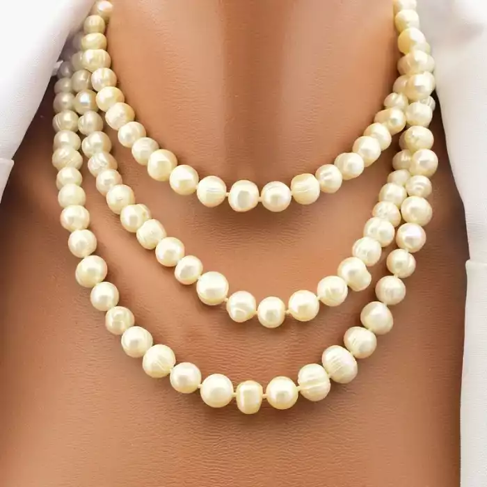 🏷️️ Намисто Перли 120 см F-105687