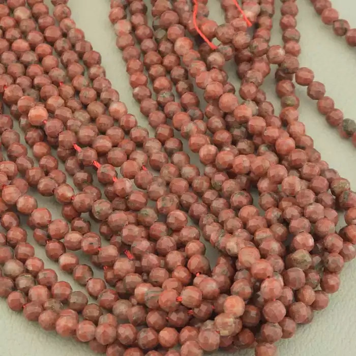 🏷️️ Нитка Яшма 38 см. 4,3 мм. (без застібки) ss_99496