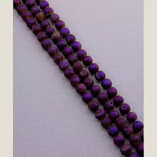 Намистини Агат (імітація) 39 см 10 мм (без застібки) на нитці