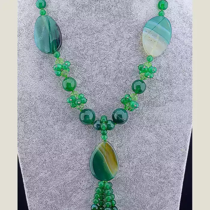 🏷️️ Намисто Агат 55 см ss_13314