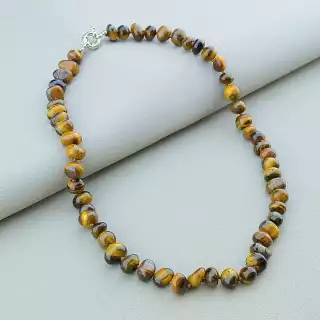 Намисто Тигрове око 48 см