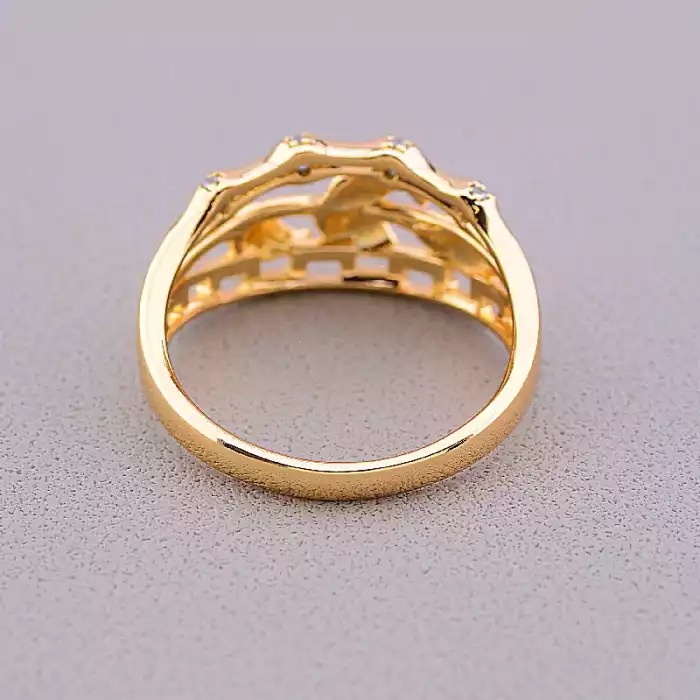 🏷️️ Каблучка Xuping Фіаніт (позолота 18к) ss_74349