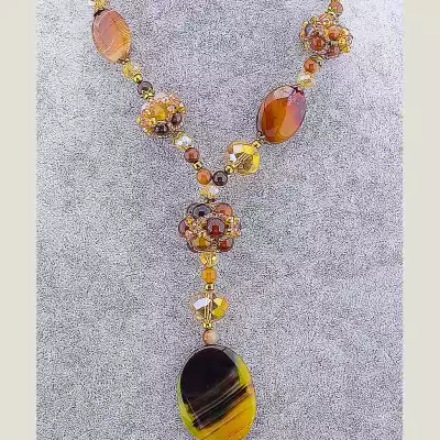 🏷️️ Намисто Агат 55 см F-14747