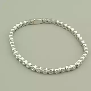 Браслет складний Winniana (Італія) Фіаніт 20 см.