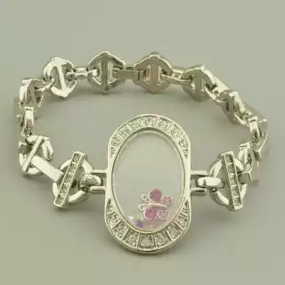 Браслет складний Abella Фіаніт 19 см.