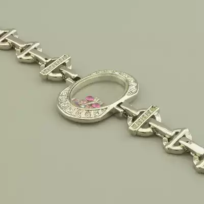 🏷️️ Браслет складний Abella Фіаніт 19 см. F-93312