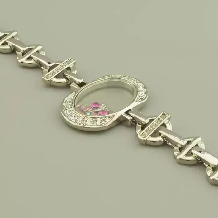 🏷️️ Браслет складний Abella Фіаніт 19 см. ss_93312