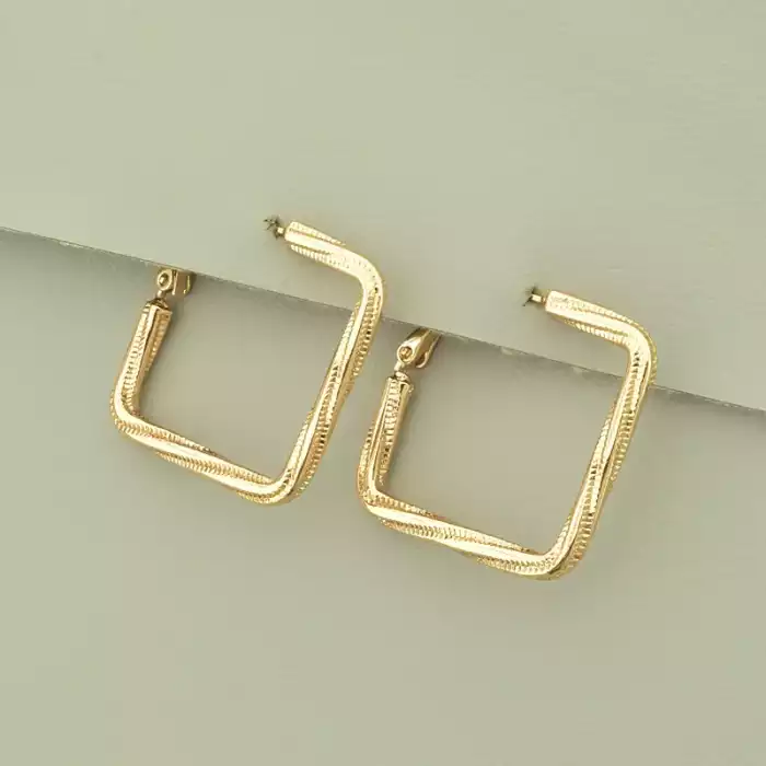 🏷️️ Сережки французька застібка геометричні Xuping (позолота 18к) ss_100968