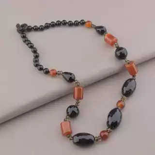 Намисто Агат, Сердолік 59 см.
