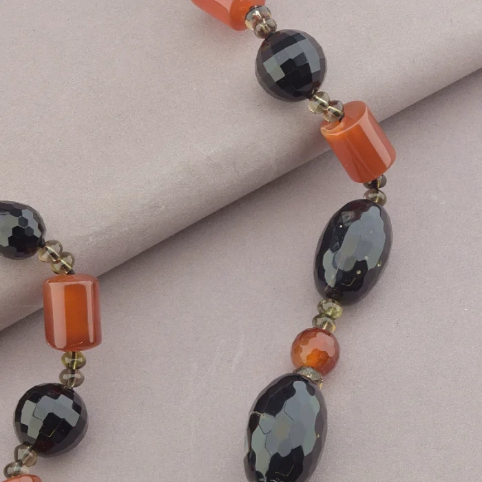 🏷️️ Намисто Агат, Сердолік 59 см. ss_93676