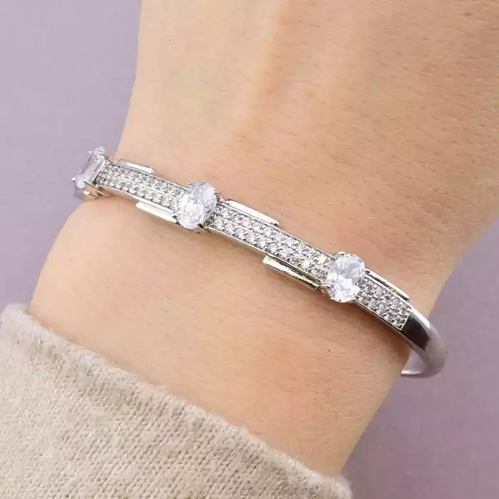 🏷️️ Браслет шарнірний Xuping (родій) ss_76604