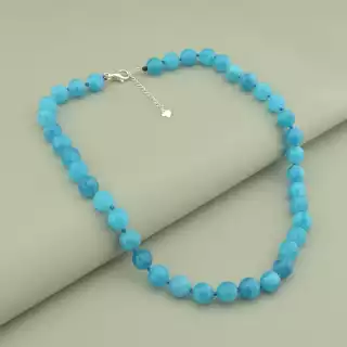 Намисто Кварц (cрібло 925 проба) 44 см.