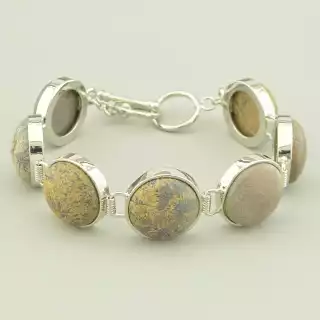 Браслет петля Яшма 19 см.