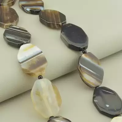 🏷️️ Намисто Агат 48 см. F-103312