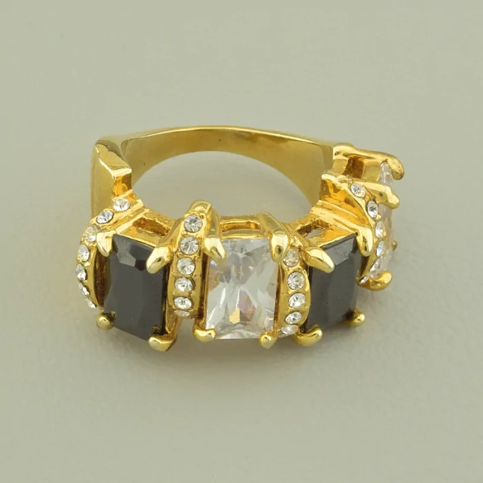 Каблучка 'Vogue' Фіаніт (позолота 14k (лимонна)) ss_103515 ss_103515