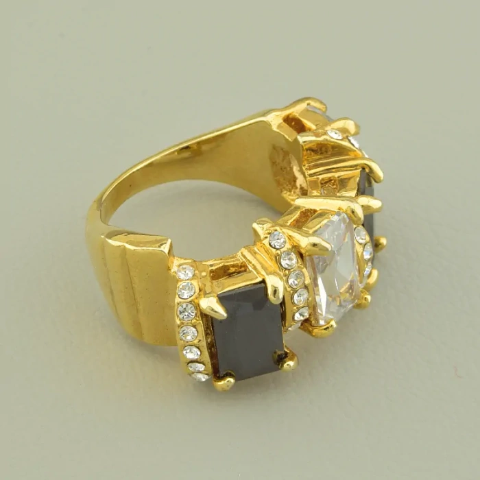 🏷️️ Каблучка Vogue Фіаніт (позолота 14k лимонна) ss_103515