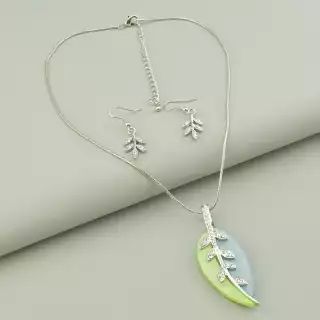 Підвіска + Сережки Сrystal 45 см