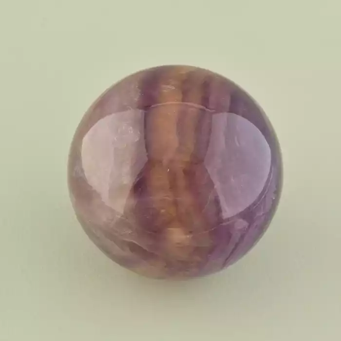 🏷️️ Куля флюорит (51х51 мм, одиничний екземпляр, фіолетовий, жовтий) ss_105383
