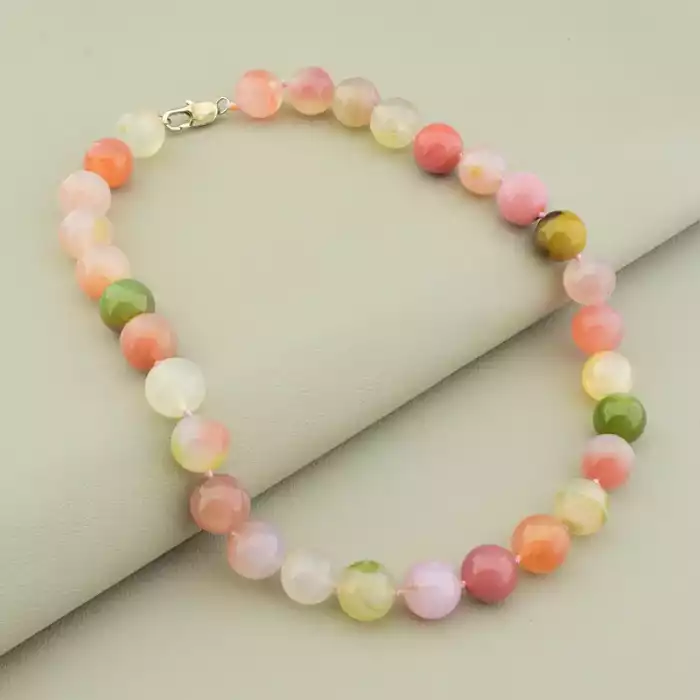 🏷️️ Намисто Агат 43 см F-105484