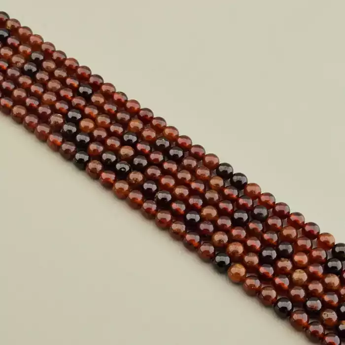 🏷️️ Намистини Гранат 38 см 6.5 мм. (без застібки) F-105588