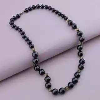 Намисто Турмалін, Раухтопаз 50 см