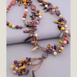 Намисто Яшма 62 см