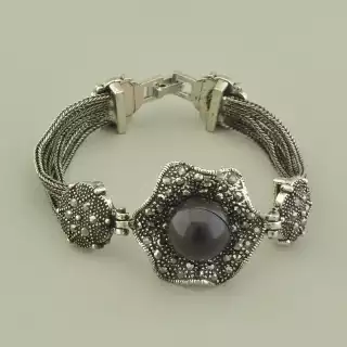 Браслет складний Агат 18 см.