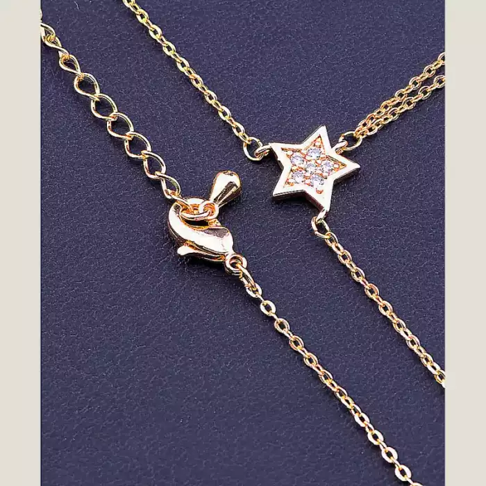 🏷️️ Підвіска зірки Xuping Фіаніт 45 см (позолота 18к) ss_100225